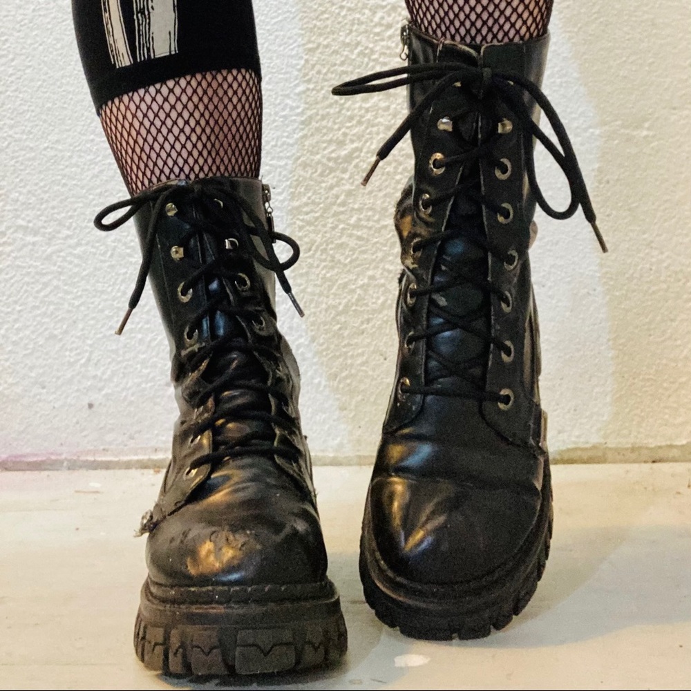 Vintage Bongo Chunky Combat Boots
